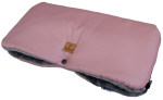 Mufka do wózka MONA wodoodporna ocieplana brudny róż