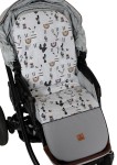 Wkładka do wózka LAMA z wodoodpornym podnóżkiem 