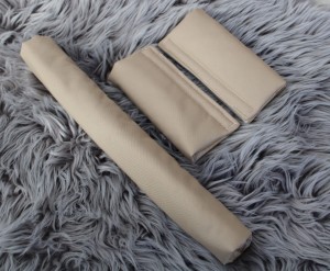 Zestaw: ochraniacze na pasy i pałąk w wózku cappuccino waterproof
