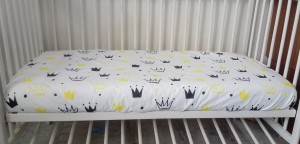 Prześcieradło do łóżeczka 60x120cm na gumce bawełna 100%