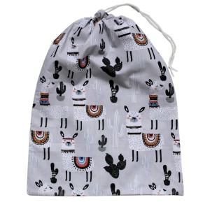 Worek na buty (kapcie) do przedszkola GRAY alpaki