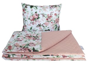 Komplet pościeli ROSE 3el: kołderka + poduszka