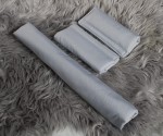 Zestaw: ochraniacze na pasy i pałąk w wózku szary waterproof